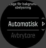 Ändra inställningar med ett värdeintervall genom att trycka på den övre eller nedre knappen på höger sida. 5.