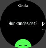 Temat är en global inställning som kan ändras på klockan från alla sportlägesalternativ. Så här ändrar du skärmtema i ett sportläge: 1.