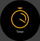 När alarmet ringer kan du stänga av det eller välja snooze-funktionen. Snoozetiden är 10 minuter och kan upprepas upp till 10 gånger.