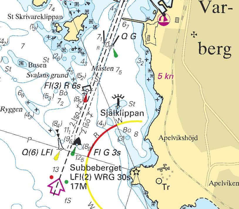 15 Kattegatt / Kattegat * 7769 Sjökort/Chart: 924, 925 Sverige. Kattegatt. Inloppet till Varberg. Flytande utmärkning ändras.