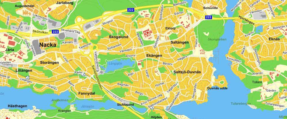 14 minuter från Slussen - nära till stan, havet och naturen Nacka kommun erbjuder närheten till naturen, havet och sjöarna samtidigt som det är nära till Stockholms city.