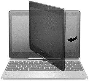 Bildskärm Din dator kan fungera både som en vanlig bärbar dator och som en