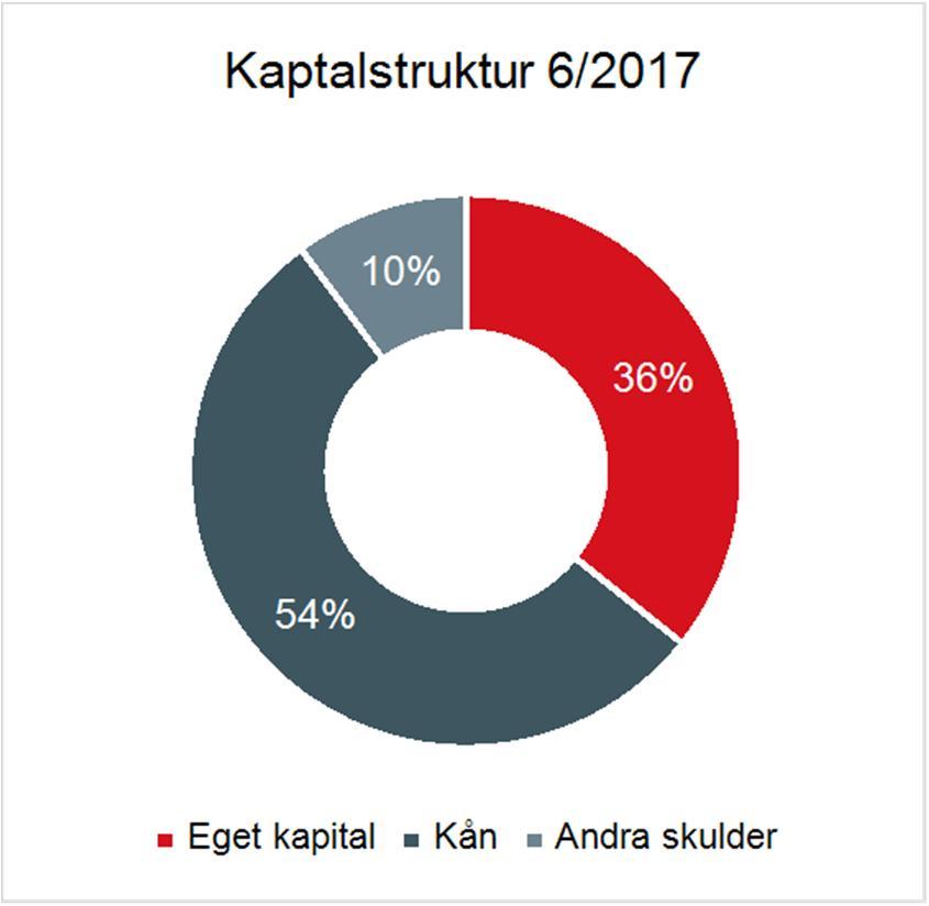 15 (25) Finansiering Koncernens kapitalförvaltning omfattar eget kapital och de lån som anges i balansräkningen.