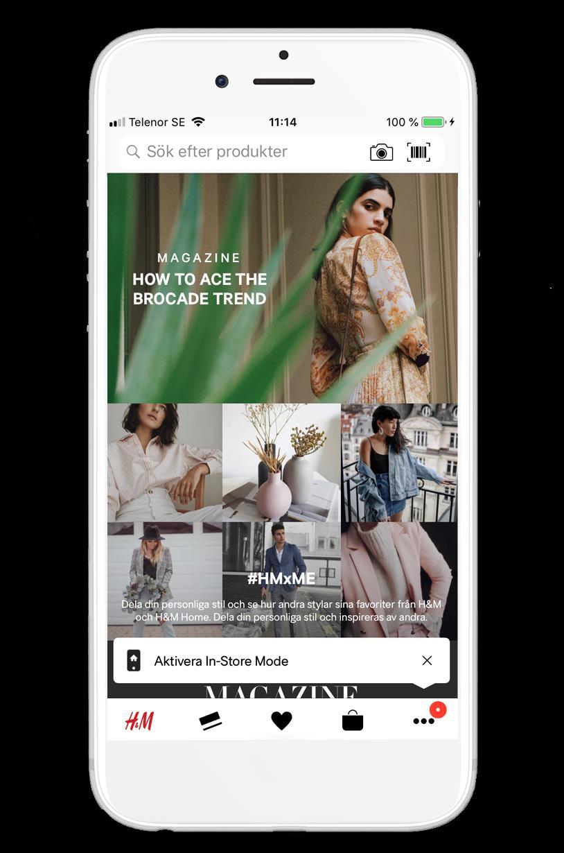 Uppgraderad onlinebutik H&M:s mobilapp och hm.