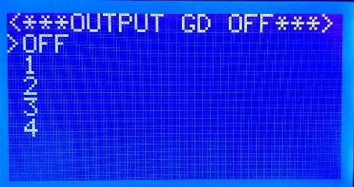(réglage par défaut: 4) Output Start GD: Contact NO sur le relais de la carte de la batterie est soit actif (1) pour allumer le générateur