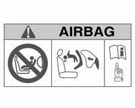 60 Stolar, säkerhetsfunktioner Utför inga ändringar på airbagsystemet eftersom bilens typgodkännande i så fall upphör att gälla. Kontrollampa v för airbagsystem 3 97.