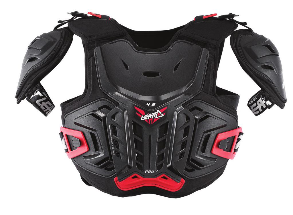 4.5 PRO JUNIOR CHEST PROTECTOR S/M 132-146cm (4 3-4 8 ft) L/XL 147-159cm (4 8-5 3 ft) GB 2 D 8 IT 12 FR 16 ES 20 BP 24 NL 28 SV 32 JP 36