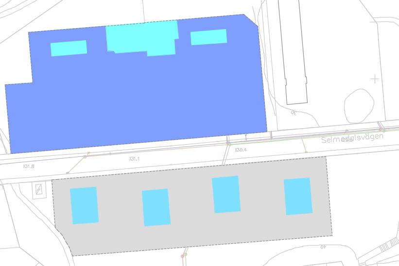 Figur 5 Avrinningsområde till respektive dagvattenanläggning. 5.2 Flödesberäkningar Översiktliga flödesberäkningar har utförts enligt ekvationer i avsnitt 2.3.