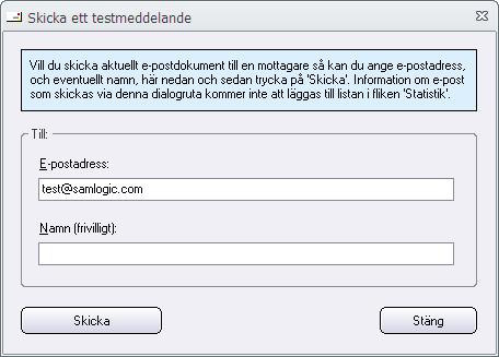 Steg 2 Skicka ett testmeddelande För att se att nyhetsbrevet ser ut som du tänkt dig så kan du göra ett testutskick till dig själv innan du går vidare. Gör så här: 1.