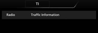 Radio Trafikinformation (endast FM) Du kan automatiskt lyssna och titta på trafikinformation när ett trafikmeddelande startar.