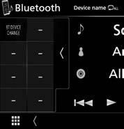 Bluetooth-kontroll 4 Funktionspanel Tryck på vänstra sidan av skärmen för att visa funktionspanelen. Tryck igen för att stänga panelen.