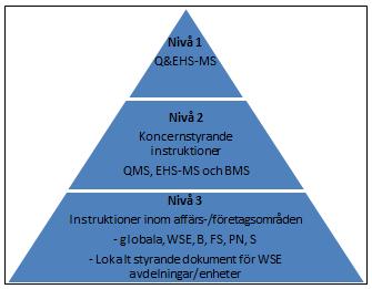 Westinghouse globala ledningssystem WSEs ledningssystem är kopplat till de globala ledningssystemen, men är uppbyggt som ett integrerat ledningssystem och inkluderar alla tillämpliga delar av det