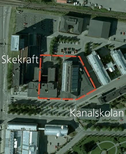 Kv Sirius Del av kvarteret som utgör ett stort område med kontor, bibliotek, hotell och konferensmöjligheter.