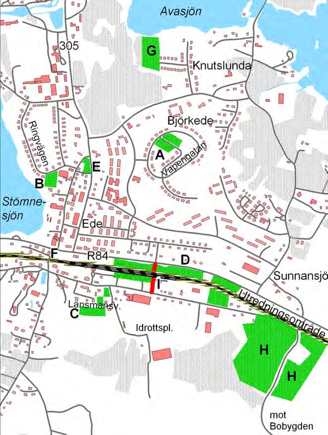 Bedömda ekonomiska- (E), miljömässiga (M) och sociala (S) konsekvenser av föreslagna åtgärder Miljökvalitetsnormer. Gällande miljökvaltetsnormer bedöms ej överskridas för tätorten. A.