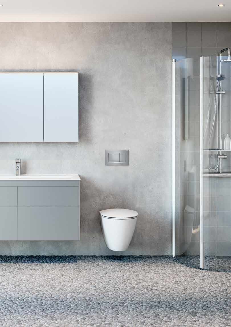 ÖVERLÄGSEN KVALITET PÅ BÅDA SIDOR EN VÄRLD AV LÖSNINGAR PÅ BÅDA SIDOR OM VÄGGEN Badrumsmöbler Duschlösningar och badkar Oavsett om du formger, planerar eller installerar kan alla projekt bli både