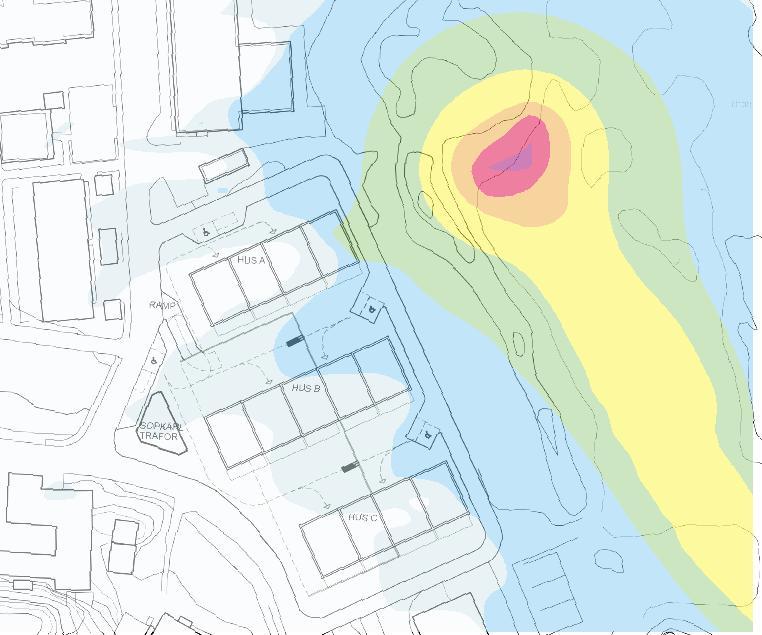 DP Lysevägen Göteborg Bullerutredning Kund: AB Lejonstaden BILAGA 1.A Måndagar, onsdagar, fredagar (kl.