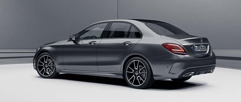 AMG Line Den uttrycksfulla stylingen hos AMG Line ger exteriören hos C-Klass en sportig och samtidigt exklusiv touch.