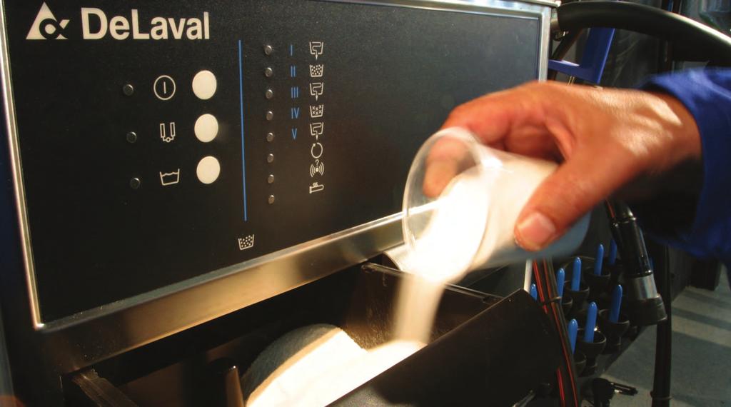 DeLaval pulverdiskmedel 1+ effektivt, lättlösligt pulver 2:10 96030701 25 kg 96030101 10 kg Valet av diskmedel är mycket viktigt för att erhålla bästa