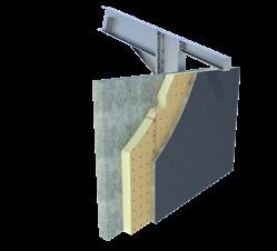 Speciell betongtålig yta Gastätt laminat i flera lager med förtryckt rutnät och brun färg Lätt Goda värmeegenskaper Enkel att installera Specialformat på beställning CONCRETE K Betongväggskivor och