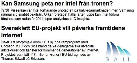 Nyhetsbrevet: 5 000 prenumeranter varje dag S E K T I O N E R F ö r s t a s i d a n A n a l o g t D i g i t a l t D i s t r i b u t i o n E n e rg i FPGA & Asic F o rd o n s e l e k t ro n i k