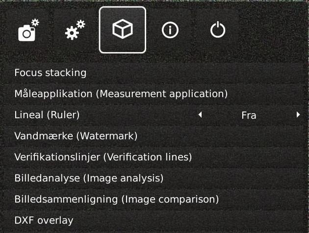 OPSÆTNINGSMENU / SETUP MENU (4/5) TIP! Du finder applikationsmanualerne her: www.tagarno.com/productmanuals 3. APPLIKATIONER 5.