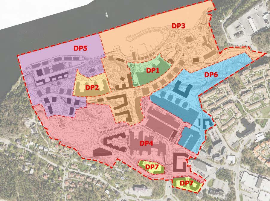 3 (9) Bild 1 Norra Nacka strand, detaljplan 3, DP 3, är en av sju detaljplaner inom Nacka strand.