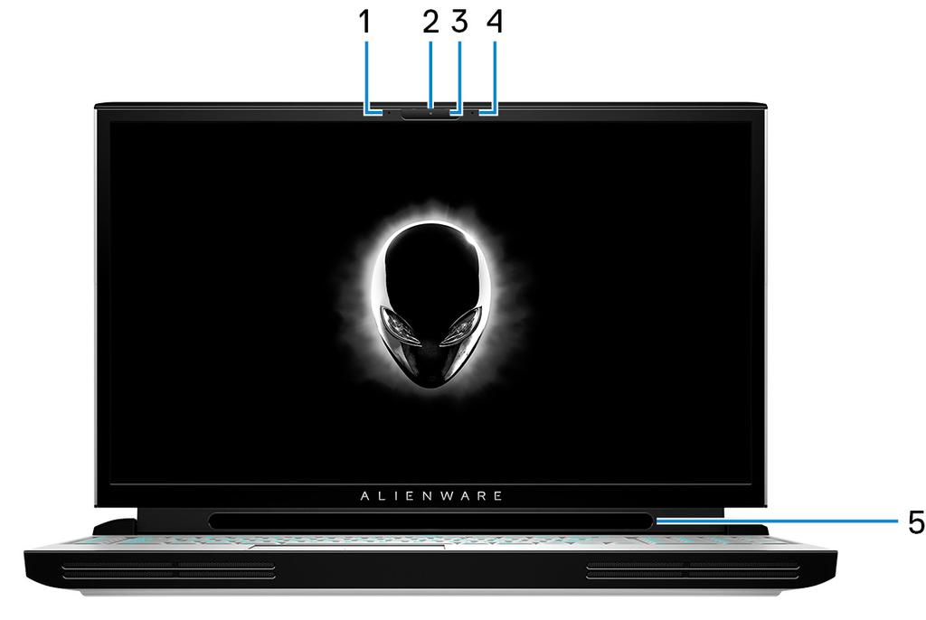 OBS: Den här datorn stöder AlienFX, vilket kan du välja bland ett antal olika färger och övergångseffekter inom flera zoner på datorn, inklusive tangentbord, strömbrytaren, pekskivan.