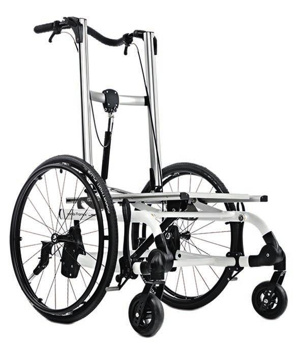 R82 Combi Frame:x Combi Frame:x är ett unikt rullstolunderrede för individuella sittsystem.