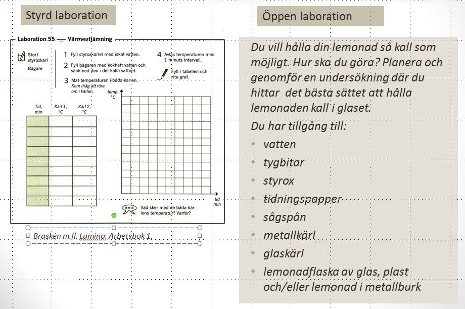 elevernas egna undersökningar.