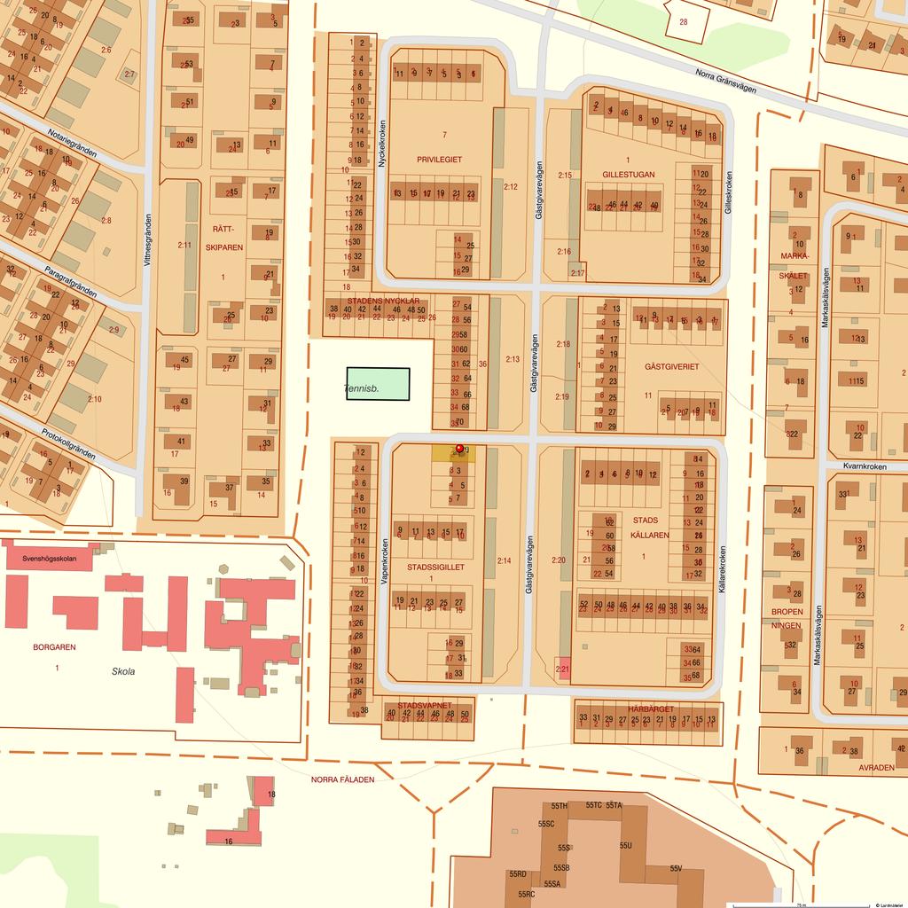 Metria FastighetSök - Lund Stadssigillet 2 Läge, karta Område N (SWEREF 99 TM) E (SWEREF 99 TM) 1 6176988.