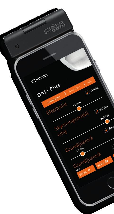 Driftsätt snabbt & enkelt med DALI Plus Programmering av klassrumspaketet med DALI Plus och SmartRemote. Ladda hem programvaran Smart- Remote till din smartphone.