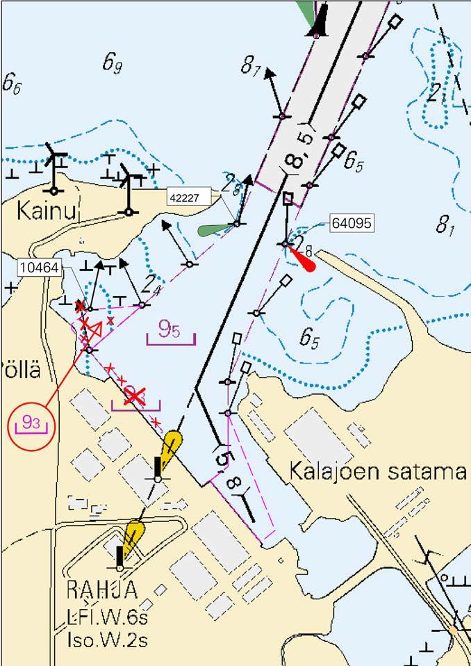 Kuva viitteeksi, karttaotteet ei merikartan mittakaavassa / Bild för referens, kortutdrag inte i sjökortets skala / Image for reference, chart extracts not to scale of chart ( Traficom,