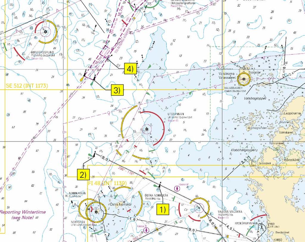 Muuta Ändra Amend > 63 18.71'N 20 35.74'E 8756 3 47, 956, 957 Muuta Ändra Amend > 63 25.20'N 20 35.75'E 45946 4 47, 957 Muuta Ändra Amend > 63 27.03'N 20 38.