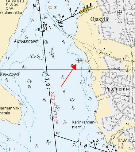 1 57, G847 ODAS 65 11.35'N 25 09.70'E ( Luonnonvarakeskus Oulu, Naturresursinstitutet Uleåborg 2018 ) Tm/UfS/NtM 20. 20.07.2018 *230 /2018 (2018-07-20) Suomi. Perämeri. Oulu. Pateniemi.