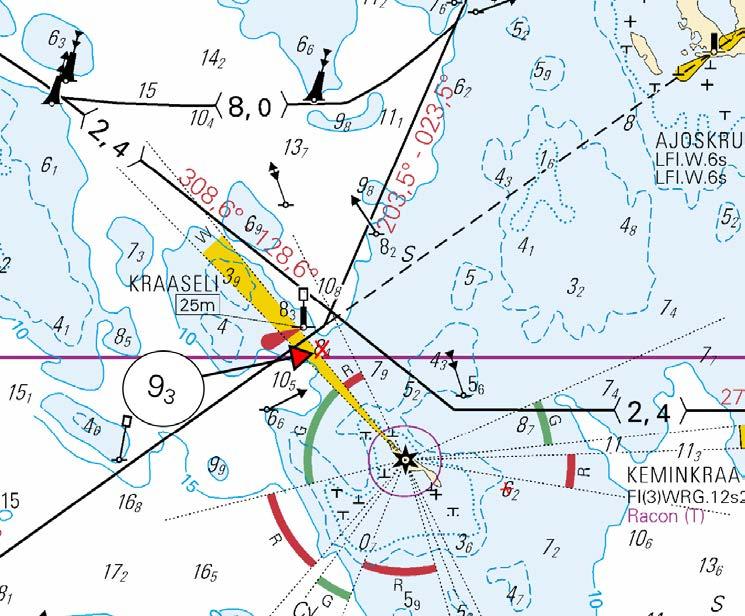 Kuva viitteeksi, karttaotteet ei merikartan mittakaavassa / Bild för referens, kortutdrag inte i sjökortets skala / Image for reference, chart extracts not to scale of chart ( FTA,