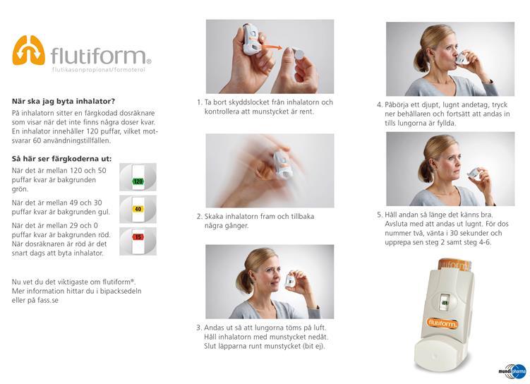 Inhalationsspray, Flutiform Rekommenderas AeroChamber