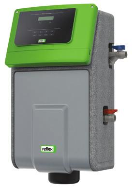 Avgasare Reflex Servitec är en vakuumavgasare som automatiskt avlägsnar 100% av de fria och 90% av de