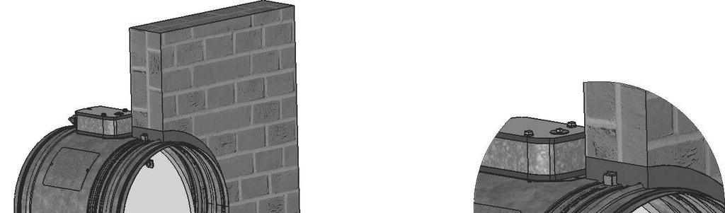 Spjället monteras på en fast väggkonstruktion 1 2 2 1 Position: 1 