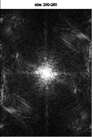 Fig. 3.5b size: x8 size: x8 Samband mellan samplad kontinuerlig ouriertransorm och FT Fig. 3.7 oändlig periodisk, periodisk, periodisk Relationen mellan kontinuerlig rekvens u, v och diskret rekvens k, l står i (3.