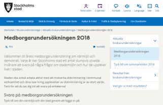 STOCKHOLMSENKÄTEN BROTTSSTATISTIK MEDBORGARUNDERSÖKNINGEN