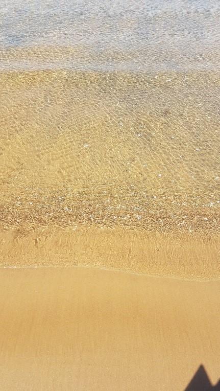 Fig. 21, till vänster har jag lagt sand från nedanför stormstandlinjen på sand som ligger ovanför.