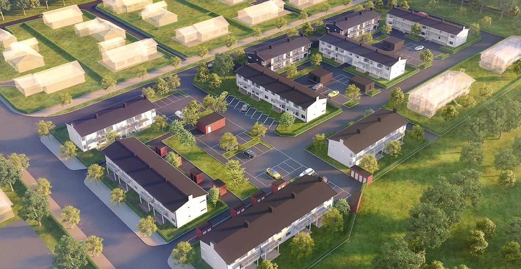HUS B HUS D HUS A HUS E MILJÖHUS MILJÖHUS HUS ÖRRÅD HUS A MILJÖHUS HUS D HUS B HUS LANTLIG LIVSKVALITÉ MED YKELAVSTÅND TILL ITYBEAHEN Endast två kilometer från havet och nära Höganäs centrum kan du