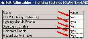 Dynamic - *Omprogramering 1. Koppla upp rollstolen mot Wizard och "tanka" över rullstolens program till datorn. 2. Gå in på "Lightings Settings" och ändra till "yes". 3.