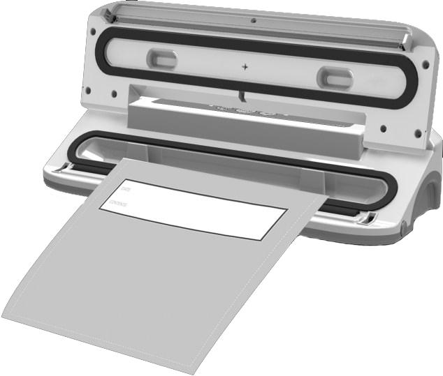 12 Instructions IMPORTANT! Only use the designated bags or rolls for vacuum packing. Any other bags will melt on the sealing strip, damaging the sealing strip and/or the sealing gaskets.