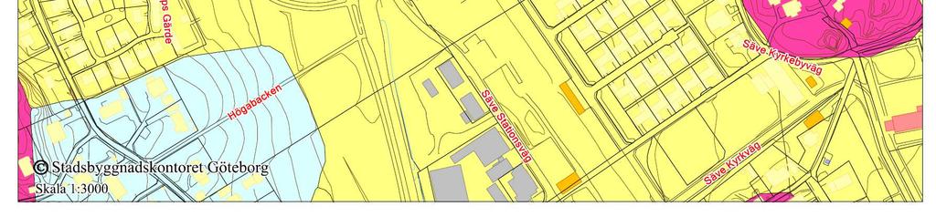 på fastigheten Kyrkeby Nordgård 4:29, Göteborgs kommun (Folke Ohlsson, 1981-04-27) Geotekniska/geologiska förhållanden Markytan inom planområdet är relativt flack och är belägen på