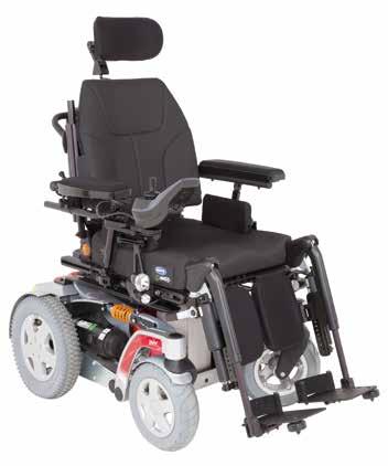 Storm4 X-plore Ultra Low Maxx Invacare Storm⁴ X-plore Ultra Low Maxx erbjuder samma fördelar som hos standardversionen men i kombination med fjädring på alla fyra hjulen för ökad prestanda utomhus,