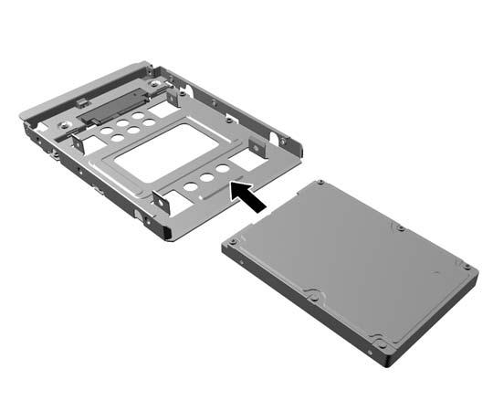 Installera en hårddisk 1. Ta bort eller skruva loss säkerhetsenheter som hindrar datorn från att öppnas. 2. Ta bort alla flyttbara medier, t.ex. CD-skivor och USB-minnen, från datorn. 3.