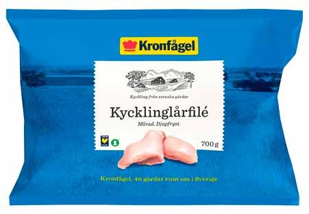Handla andra varor för 100 kr Kycklinglårfilé Kronfågel, 700 g, Fryst, Sverige.