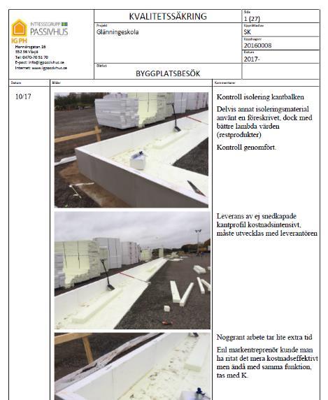 Kvalitetssäkring: - Kontroll av isoleringsmaterial