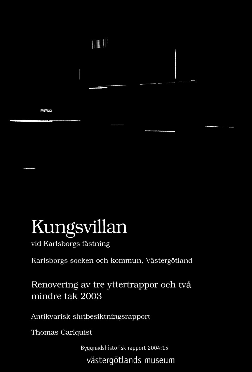 Antikvarisk slutbesiktningsrapport